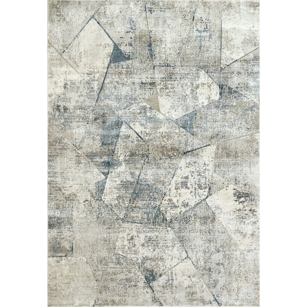 Dynamic Rugs 3334-150 Torino 6.7 Ft. X 9.6 Ft. Rectangle Rug in Ivory/Blue
